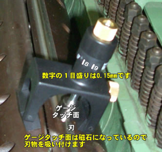 ジョインター刃用セッティングゲージ